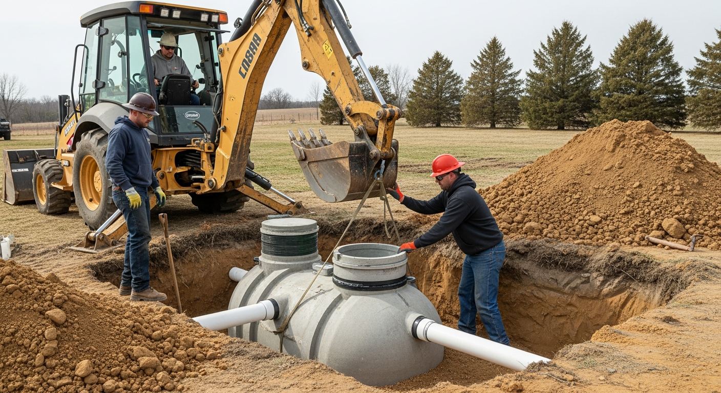 Installation tuyaux et drain a Westbury, Quebec