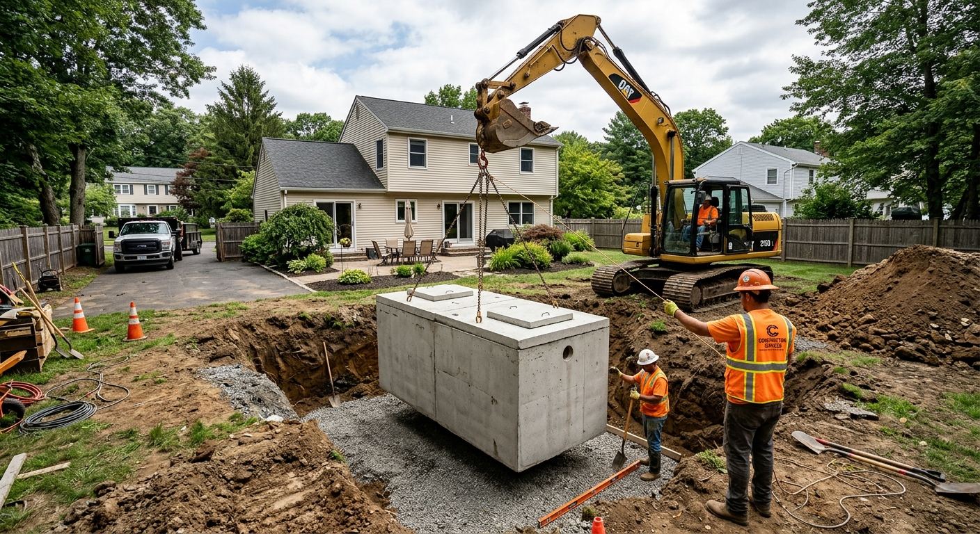 Installation tuyaux et drain a Chesterville, Quebec