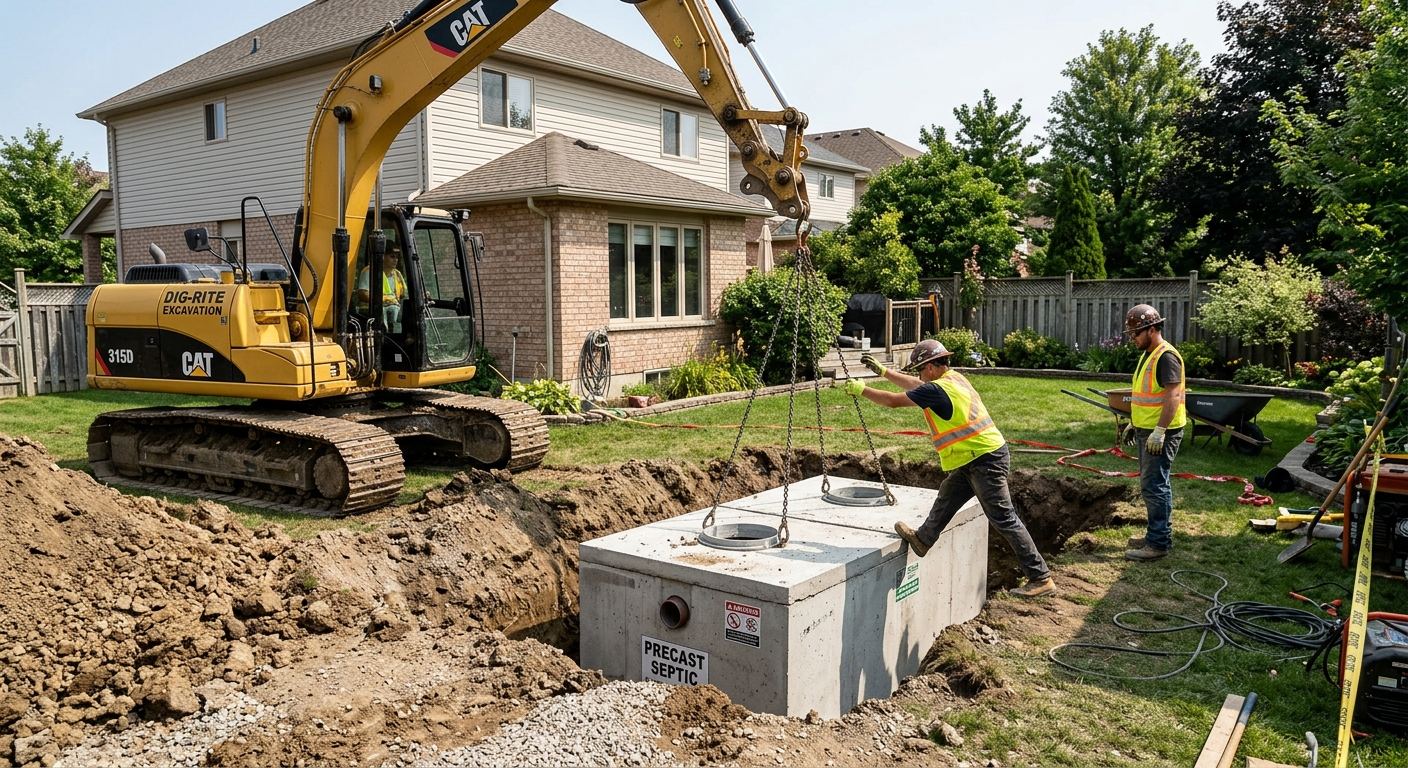 Installation tuyaux et drain a Bécancour, Quebec